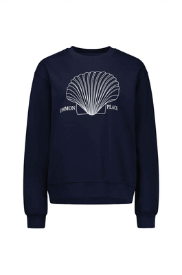 COMMON PLACE DISTRIBUTION Shell House Sweat Shirt - Navy
