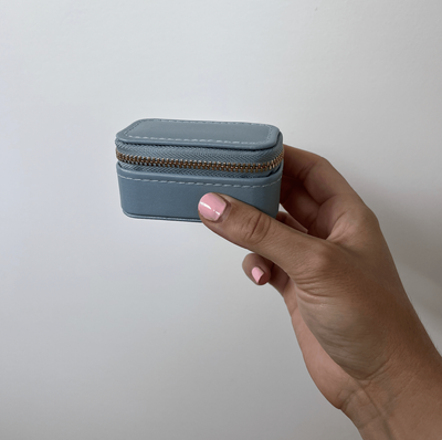 SILVER LININGS COLLECTIVE Mini Jewellery Case - Blue