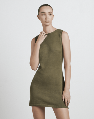 BARE BY CHARLIE HOLIDAY The Knitted Dress - Nutmeg