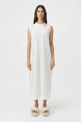 CAMILLA AND MARC Atlas Textured Tank Dress - Soft White