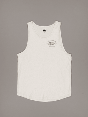 JUST ANOTHER FISHERMAN SNAPPER Logo Singlet - Oatmeal