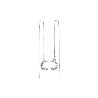 PILGRIM Remy Recycled Chain Earrings - Silver Plated