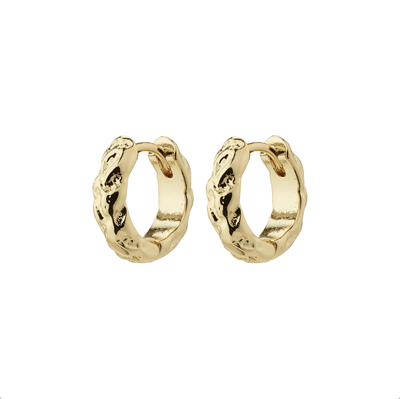 PILGRIM Carla Recycled Huge Hoop Earrings - Gold Plated