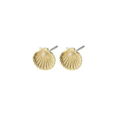 PILGRIM Opal Recycled Seashell Earrings - Gold Plated