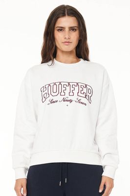HUFFER Slouch Crew 350/Rings - Ice