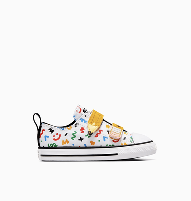 CONVERSE ALL STAR Infant CT 2V Polka-Doodle Low - White/Yellow/Black
