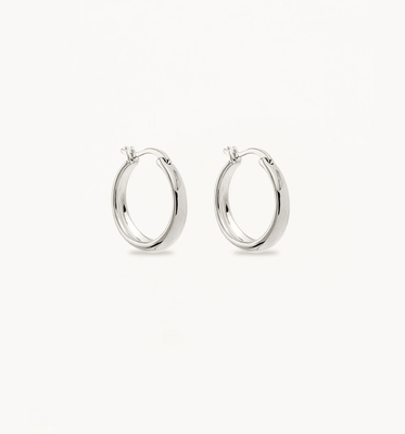 BY CHARLOTTE Infinite Horizon Large Hoops - Sterling Silver