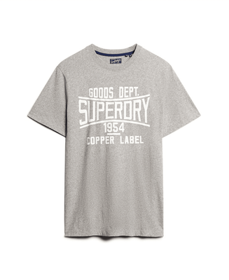 SUPERDRY Copper Label Workwear Tee - Steel Grey Grindle
