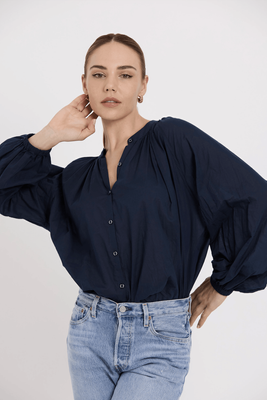 TUESDAY LABEL Pioneer Top - Navy