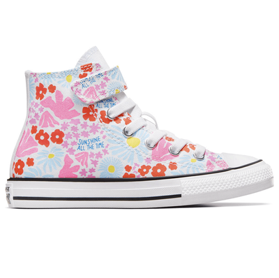 CONVERSE ALL STAR Kid CT 1V Nature Hi Bloom - White/Try Sky/Oops Pink