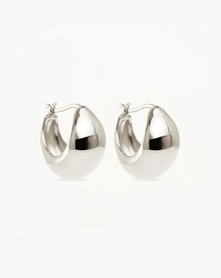 BY CHARLOTTE Sunkissed Large Hoops - Stirling Silver