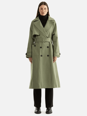 ENA PELLY Carrie Trench Coat - Forest