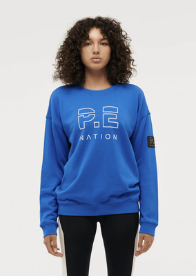 PE NATION Heads up Sweat - Electric Blue
