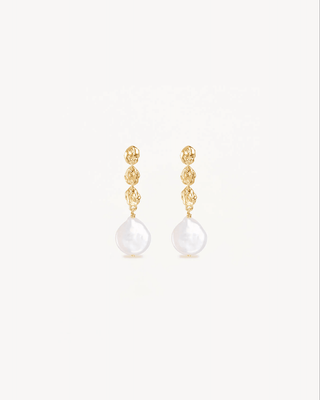 BY CHARLOTTE Grow With Grace Pearl Earrings - 18k Gold Vermeil
