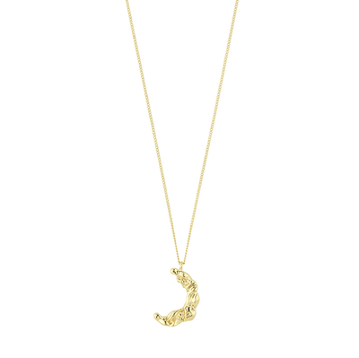 PILGRIM Moon Recycled Necklace - Gold Plated