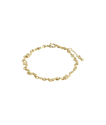 PILGRIM Hallie Organic Shaped Crystal Bracelet - Gold Plated