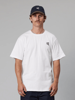 JUST ANOTHER FISHERMAN Happy Angler Tee - White
