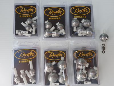 Removable Sinkers as 4 x pack per size (3oz x 3)