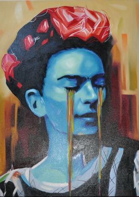 Frida Tears Portrait - for collection only
