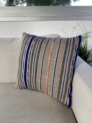 MIM custom cushion - Navy stripe square