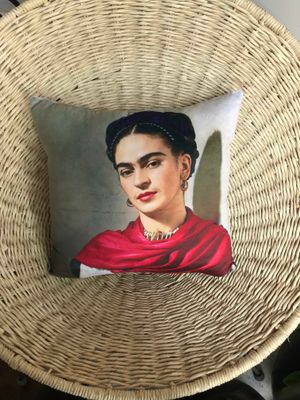 Frida Red Scarf Cushion
