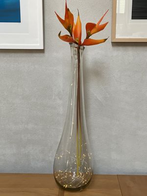 Glass Vase - Clear and Tall