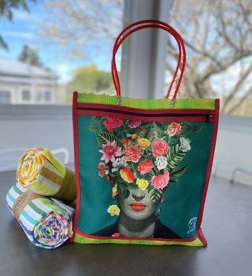Frida Floral Tote Bag