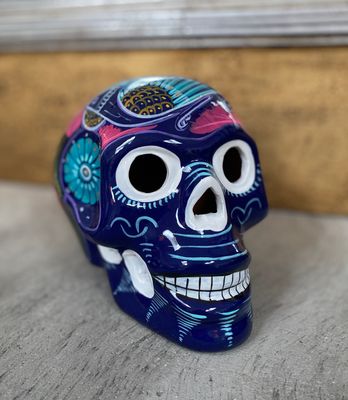 Halloween Ceramic Skull - large  LAST ONE