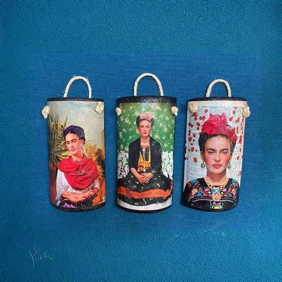Frida Clay Tile Set of 3