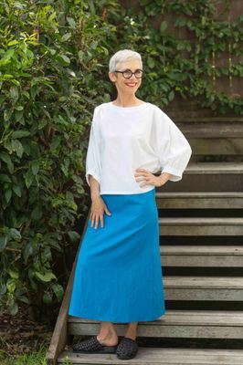 June Label - Frida inspired - Designed and Made In NZ - Cobolt Skirt