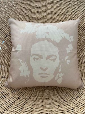 Frida Netural Linen Weave Cushion
