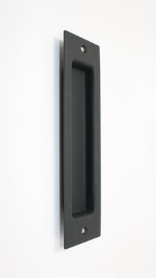 Rectangle Recess Pull Handle - Black (Two Sizes, Two Finishes)
