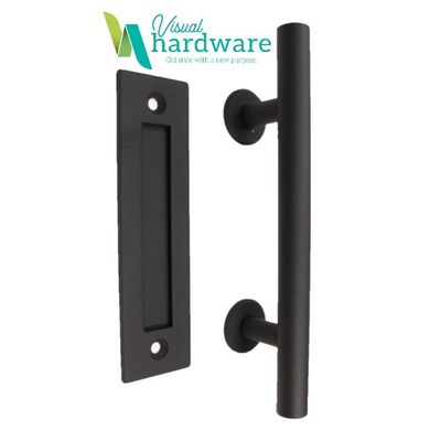 Round Pull Handle with Flush Handle - 300mm