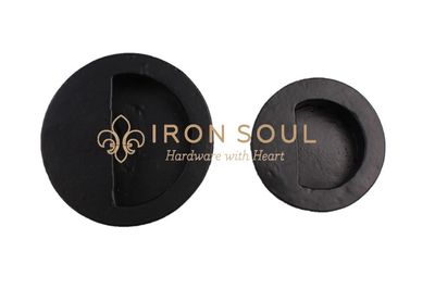 Iron Soul Round Recess Handles (Two Sizes)