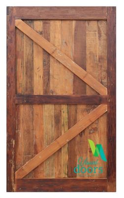 Artisan Vintage Reclaimed Solid Timber Barn Door - British Brace - Single Sided