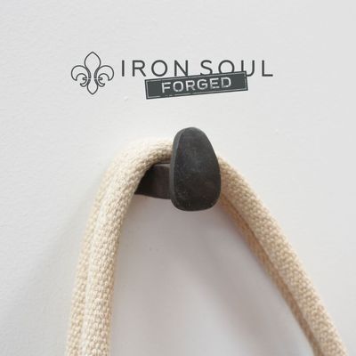 Iron Soul Forged Railway Nail Straight Hook