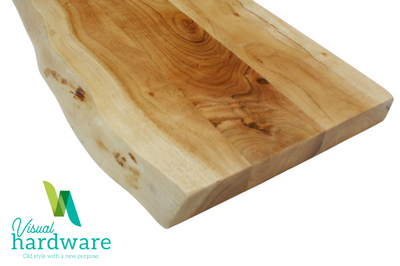 Artisan Solid Wood Live Edge Shelf 1200mm - Blonde Acacia