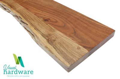 Artisan Solid Wood Live Edge Shelf 600mm - Acacia