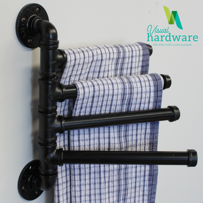 Industrial Pipe Tea Towel Rack