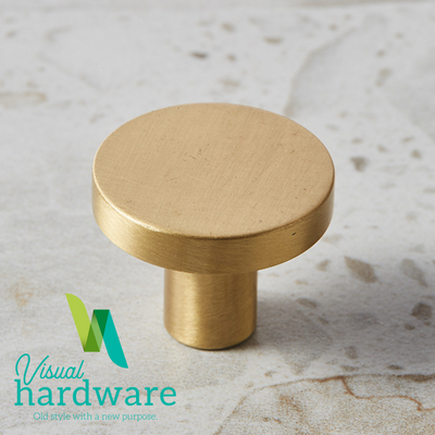 Round Brass Cabinet Knob