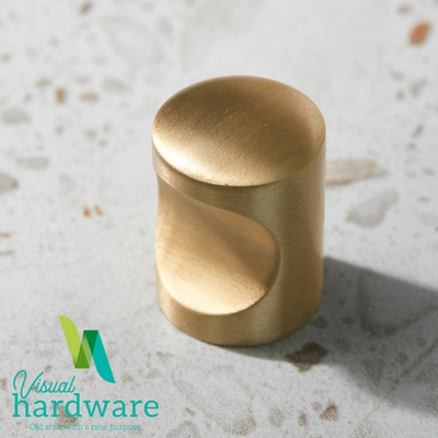 Dimpled Brass Cabinet Knob - 25mm