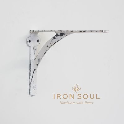 Iron Soul Classic Shelf Bracket- Antique White