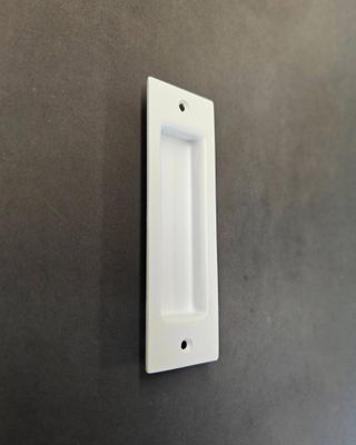 Rectangle Recess Pull Handle - White (Two Sizes)