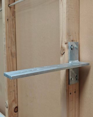 Galvanised Concealed Flat Plate Support (Four Sizes)