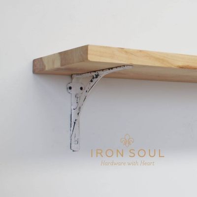 Iron Soul Classic Shelf Bracket - White (3 Sizes)