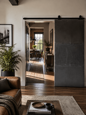 Brooklyn Loft Steel Sliding Barn Door 4 Sizes