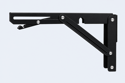 Folding Shelf Bracket Black 4 Sizes