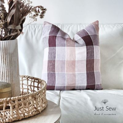 Mulberry Check Cushion Cover