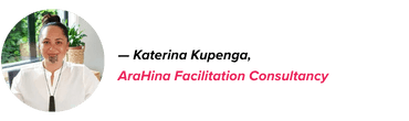 A headshot of Mike Stokes, CEO & Founder of Indicator, accompanied by his name and title in bold black text, with Indicator in pink italics