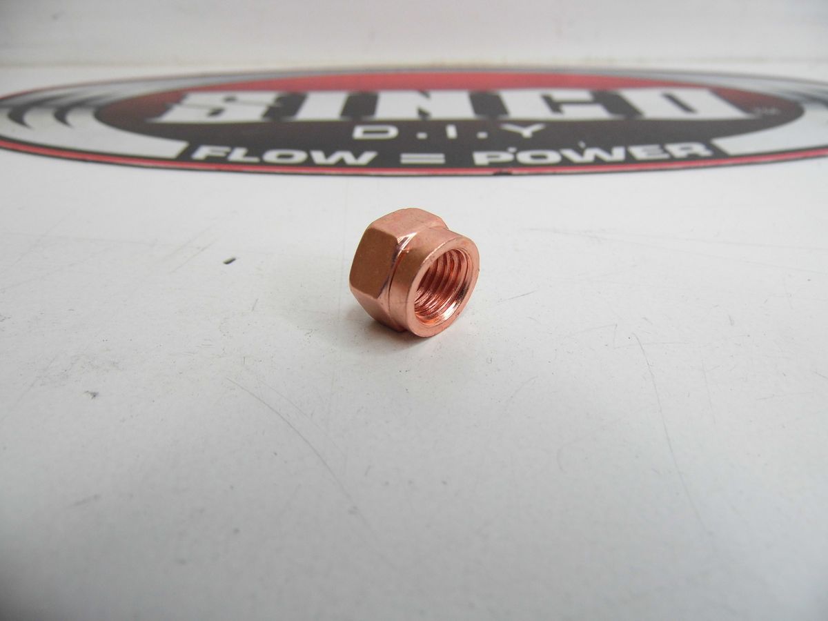 INCONEL TURBO STUD & COPPER LOCK NUT FOR DUMP PIPE SET OF 6 - M10 X 1.25 X 41MM - HiiFlex INCONEL TURBO STUD & COPPER LOCK NUT FOR DUMP PIPE SET OF 6 - M10 X 1.25 X 41MM - HiiFlex